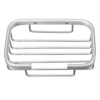 

Soap Dish Wall Mounted Shelves Holder Bath Shower Basket Tray