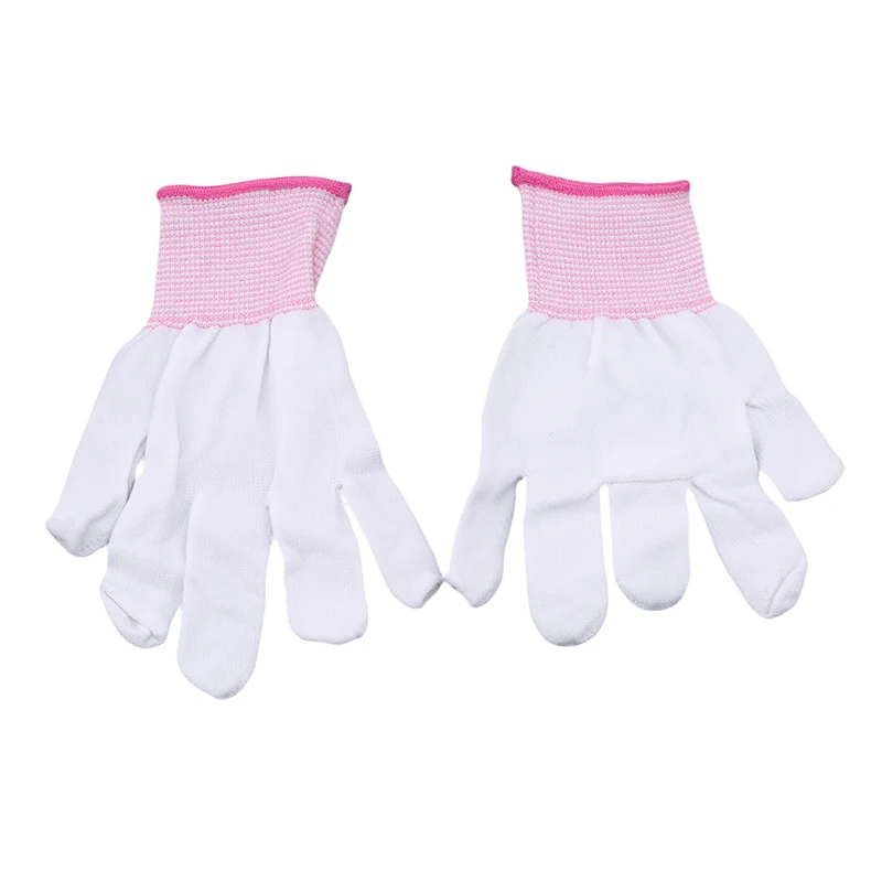 1 пара нейлоновых перчаток для мытья посуды экологически чистые скрубберы для многоцелевой кухонной чистки Универсальные перчатки для еды - Цвет: pink S