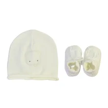 Шапочка для новорожденного с изображением медведя льва, шапка+ обувь, Комплект для мальчика, хлопок, ткачество, 0-3 месяца, мягкие шапочки для маленьких девочек, детские аксессуары