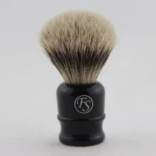 FS-# PUP19-EB27,(HMW) Высокая горная белая щетка для бритья с ручкой из искусственного черного дерева, размер узла 19 мм+ подставка