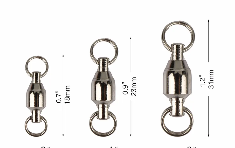 #6 pesca em aço carbono acessórios do gancho do conector