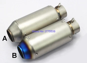 

Universal 51mm Inlet Motorbike Exhaust Muffler Pipe Modified Motorcycle Scooter Exhaust Tailpipe Muffler Escape