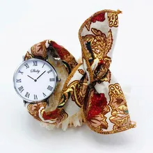 Shsby Ladies flower cloth wristwatch Women Dress Watch Fashion girl Casual Quartz Watch Rome Big dial fabric clock birthday gift bgg luxury brands hollow out flower dial ladies retro fashion rhinestone women dress watch leather quartz wristwatch clock hours