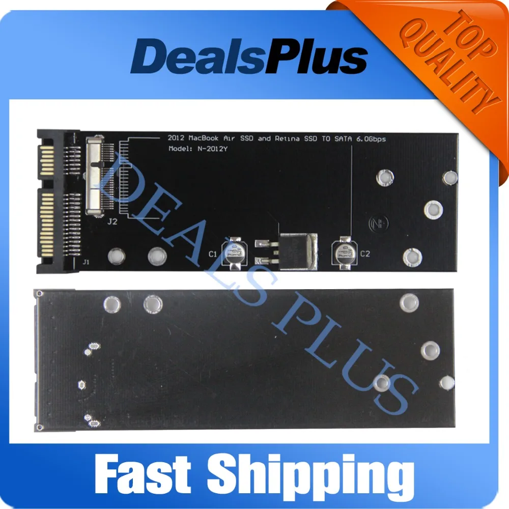 

SSD Adapter Card for 2012 Macbook Air and Pro Retina, HDD Hard Disk Drive Converter to 2.5 SATA Support 2012 Year A1465 A1466