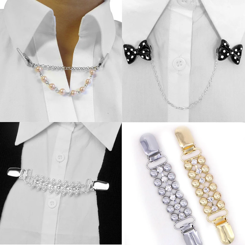 

European And American Sweater Clip Plating Duckbill Buckle Clothing Chain Cardigan Clip Clothing Decoration 8C1176