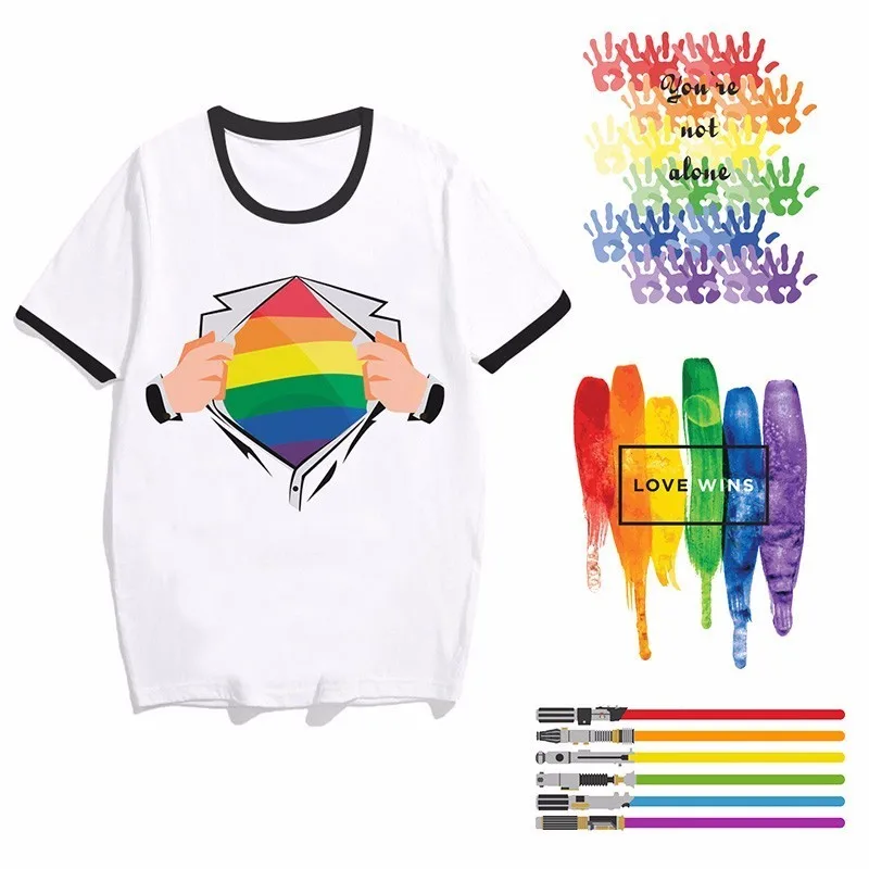 Футболка Gay Pride с изображением ЛГБТ радуги футболка принтом мужская и женская