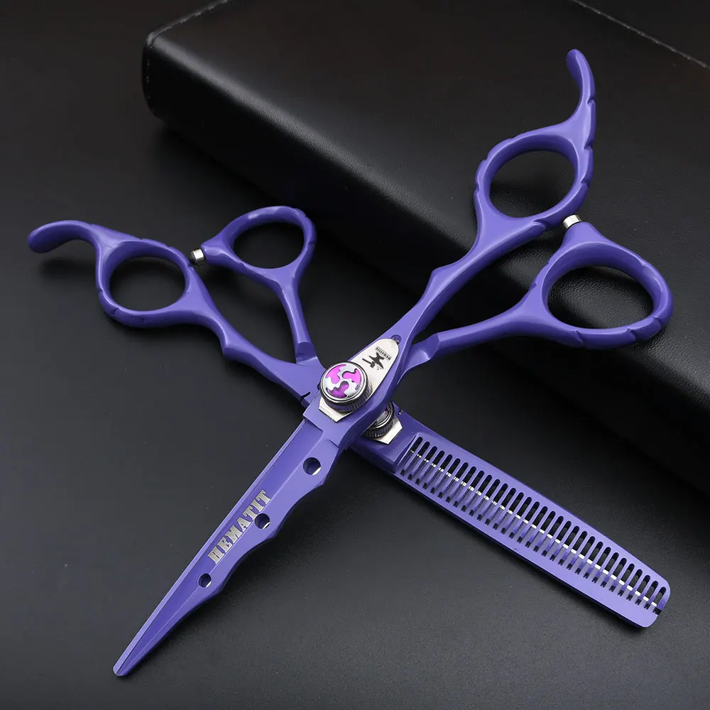 

6 Inch Hairdressing scissors Top Grade 440C cutting scissors for professional barbers slimming scissors hair scissors