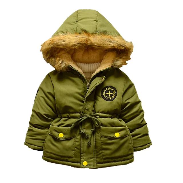 3 10Y Kids boy winter jacket new hooded thermal boys outerwear coat