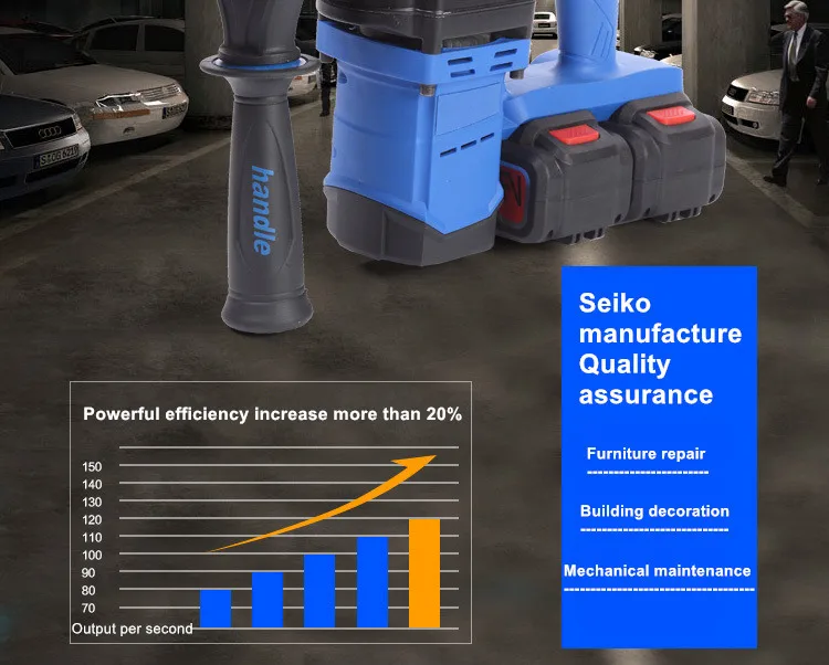 72v 5000 мА/ч, heavy duty аккумуляторная ударная дрель литиевая батарея электрическая Ударная дрель многофункциональные электрические инструменты 2 шт. батареи