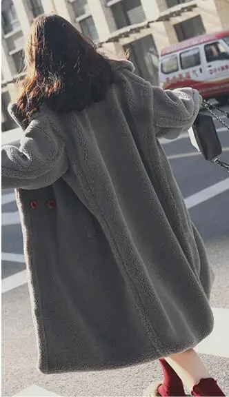 Lisa Colly Women Fake Fox Fur Jacket Winter Faux Fur Jackets Coats Woman Warm Artifical Fox Fur Coats Thick Furs Coat Overcoat