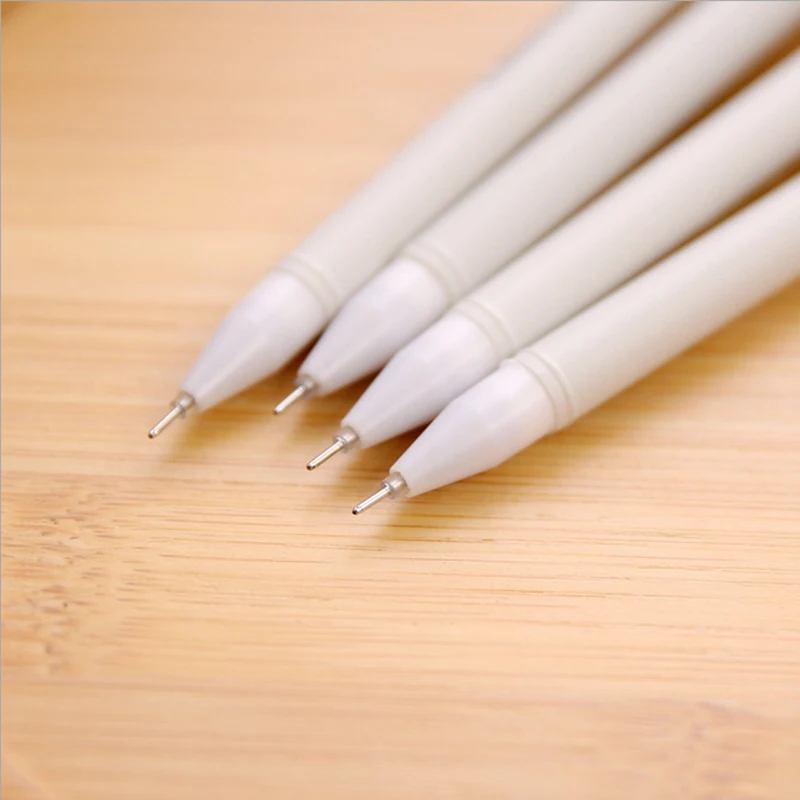 4 шт./партия Пластиковые Гелевые Ручки 0,5 мм с милым мультяшным котом, милые ручки Kawaii, новинка, японские школьные принадлежности