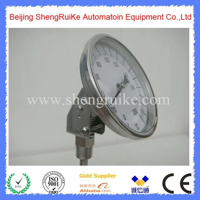 

0-200C Back Connection bimetal thermometer