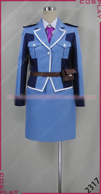 

Heavy Object Frolaytia Capistrano Cosplay Costume Halloween Uniform Coat+Top+Skirt Custom-made