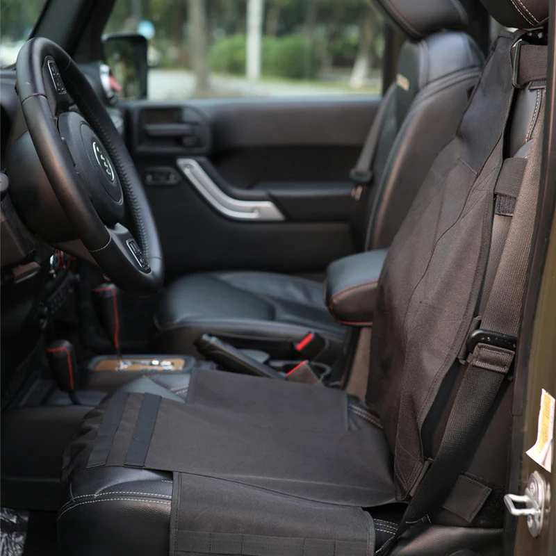 Чехлы для передних сидений сумки хранения много карманов сумка седло Jeep Wrangler JK 07