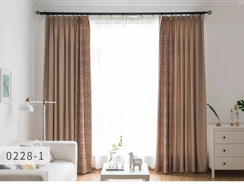 Sale Solid Color Faux Linen Blackout Curtains for Living Room Modern Curtains for Bedroom Window Curtains kitchen Curtains Blinds 30