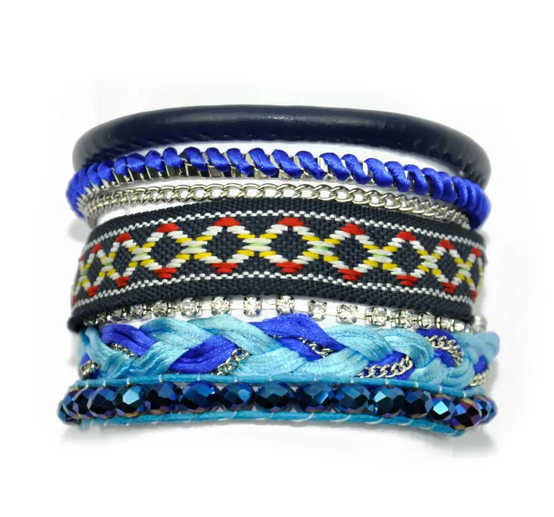 Multi chain bracelet combination of bracelets Brazilian woman