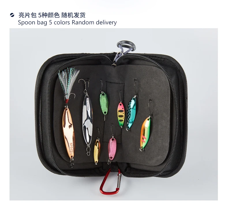 Colher de Iscas de Pesca Colher de Liga de Zinco Iscas com Gancho Yapada Duro 6 Pcs Loong Scale 3.5g e 2.5g e 1.5g Lantejoula Paillette Único 15 Cheap Iscas artificiais