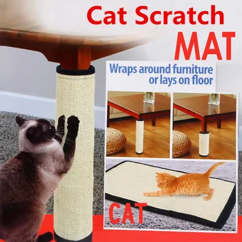 

Furniture Protect Cat Kitten Scratch Board Pad Sisal Scratcher Mat Claws Care Cat Toy Product Sofa Cat Interactive Kitten Toys