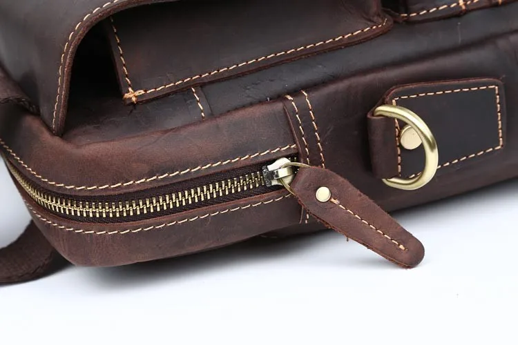 Брендовые мужские вертикальные портфели из натуральной кожи, 13 дюймов, сумка для ноутбука, модная сумка из воловьей кожи, винтажная сумка-мессенджер через плечо