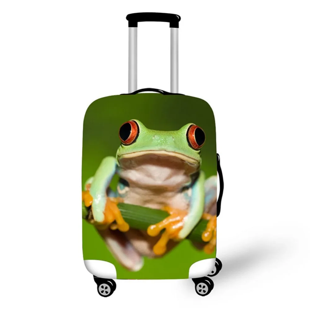 3D Frog Design Travel Accessories Suitcase Protective Covers 18-32 Inch Elastic Luggage Dust Cover Case Stretchable