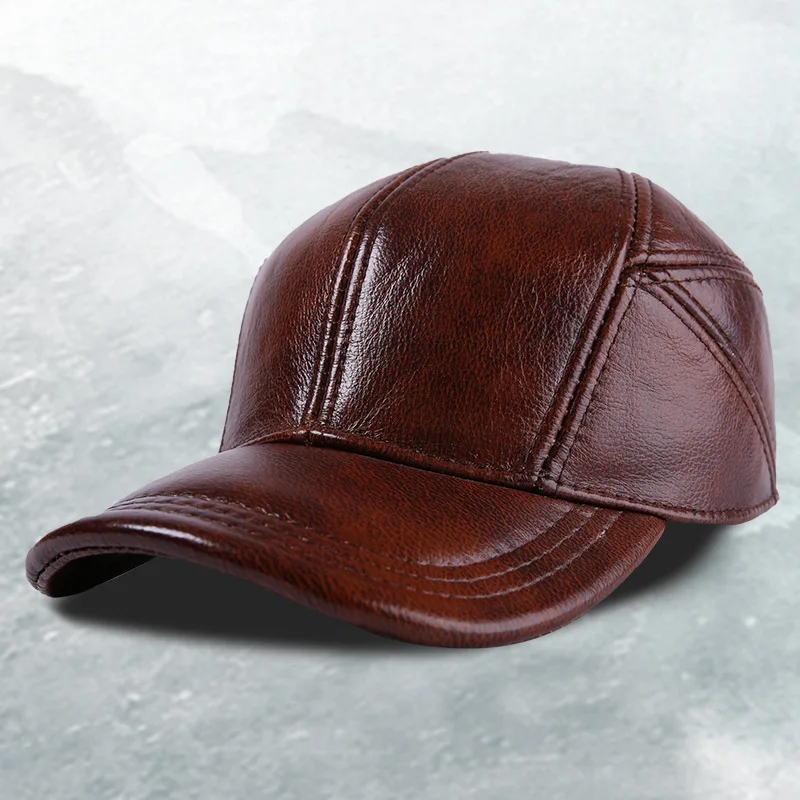 outdoor leather hats