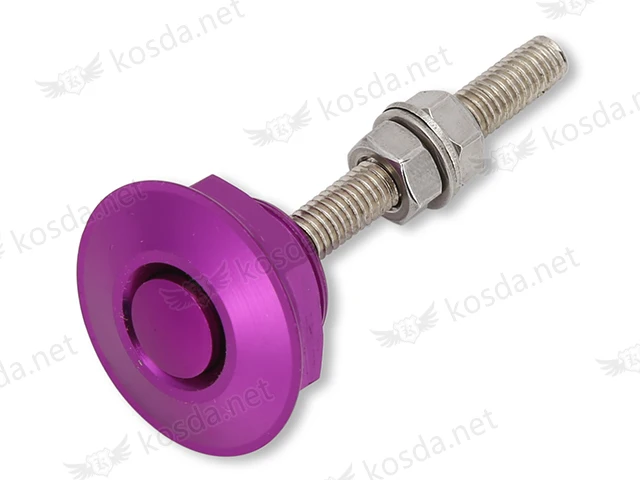 Универсальный JDM автомобильный бампер Quick Release Quick Pins нажимная кнопка заготовка капот шкворень Клип Комплект 2 шт - Цвет: Лаванда