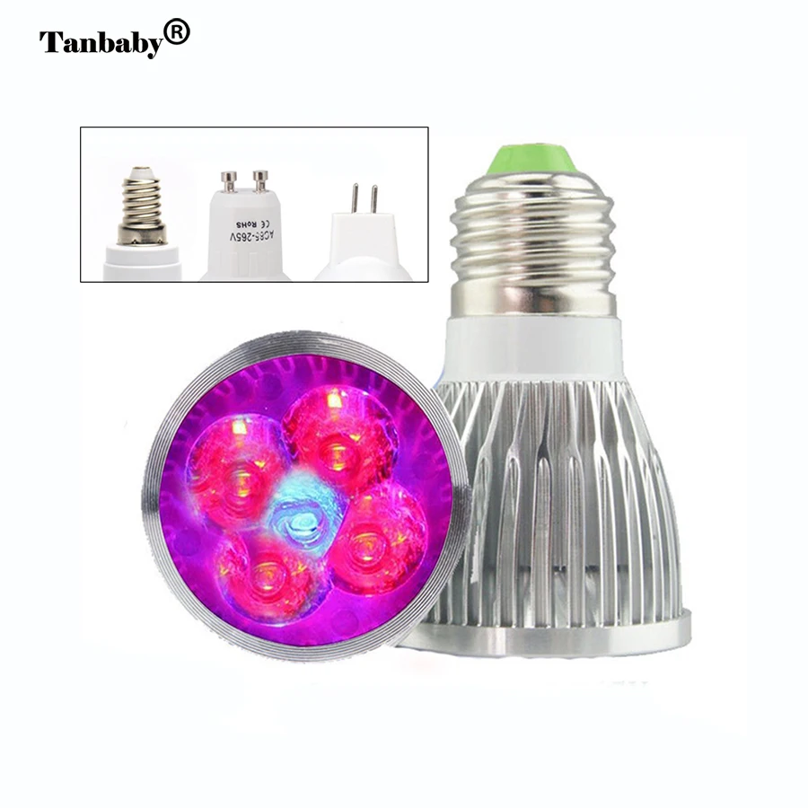 

E27 GU10 E14 LED Bulb For Growing Plants Light Full Spectrum LED Plant Grow Bulb Lamp Angiosperms Hydroponics Greenhouse Lights