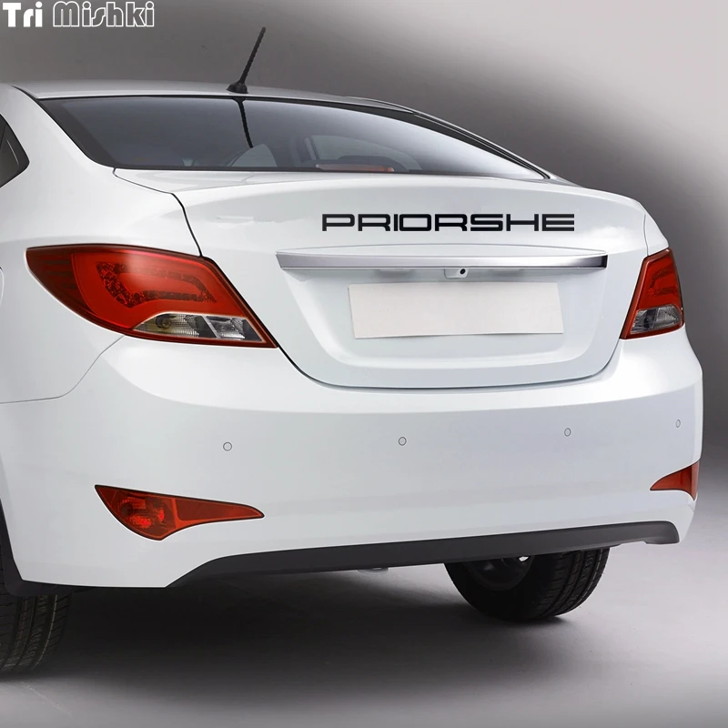 Tri Mishki HZX302# 5.7*80см виниловые светоотражающие прикольные наклейки на авто приорше