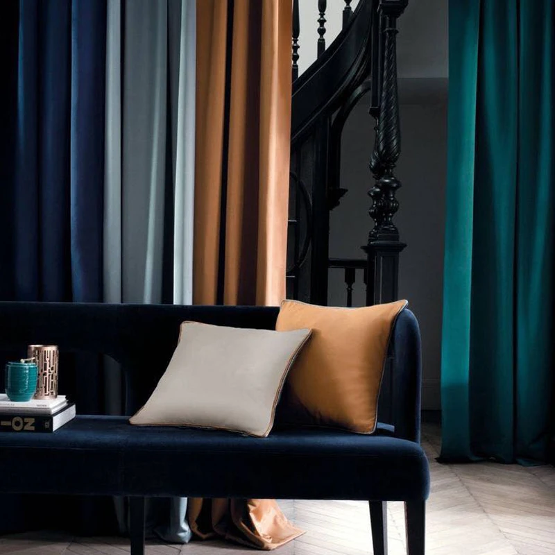 

Top Grade Velvet Curtains for Living Room Modern Curtains for The Bedroom Windows Curtain Custom Size