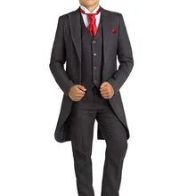 Комплект из 3 предметов для мальчиков, смокинги для свадьбы, однобортные костюмы для мальчиков на весну, пальто, жилет, брюки