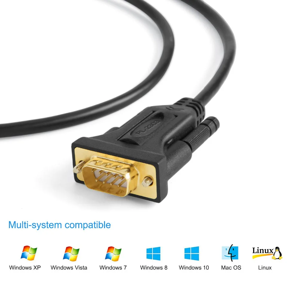 Адаптер USB к RS232 с чипсетом prolimic PL2303 позолоченный кабель 2 0 Male DB9 преобразователь| |