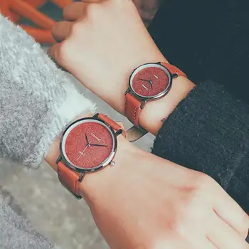 

2018 Vintage Leather Bracelet WristWatch Luxury Casual Women Men Young Students Quartz Watch Relogio Feminino