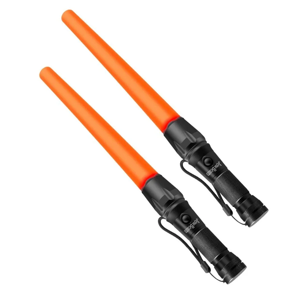 Kopen 16 inch Traffic Wand 1000 Lumen Kleine Rode LED Veiligheid Signaal Baton Werk Licht Zaklamp met Kegel Knipperende Modi, pols Lanyard
