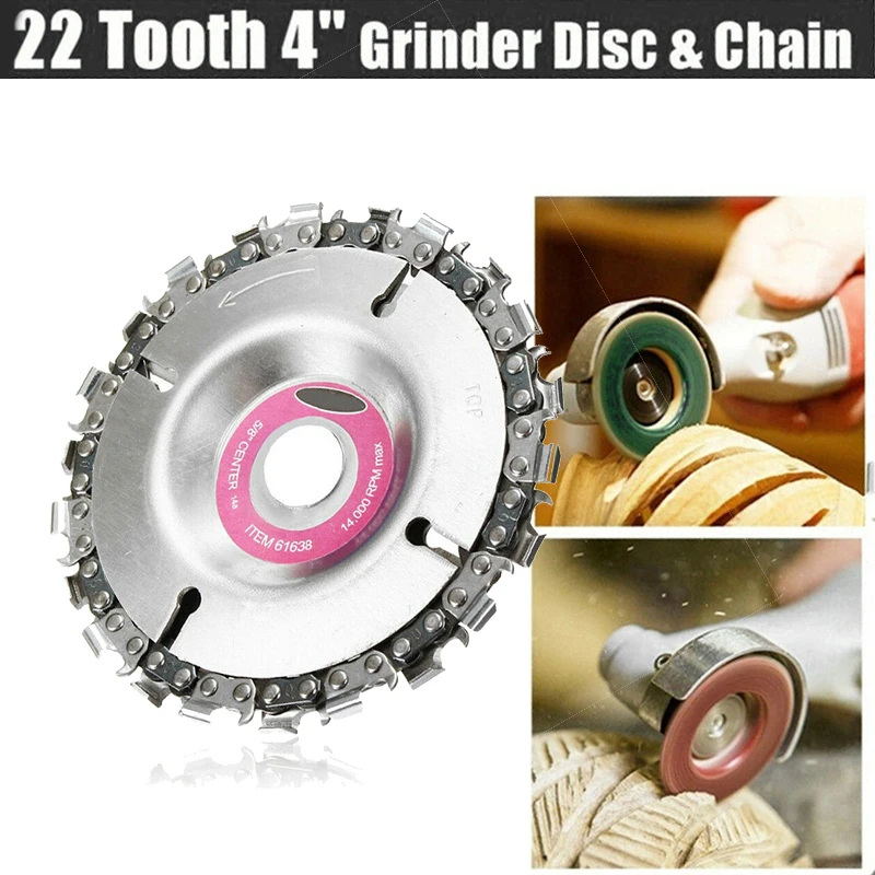 

High Quality Angle Cut Chainsaw 22T Grinder 4'' Wood Carving Grinding Disc Alloy Grinder Bracket Accessories