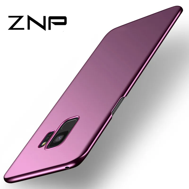 ZNP Luxury Slim Protection Case For Samsung Galaxy S9 S8 Plus Note 8 Hard PC Phone Cover For Samsung S7 Edge S7 S8 S9 Case Shell