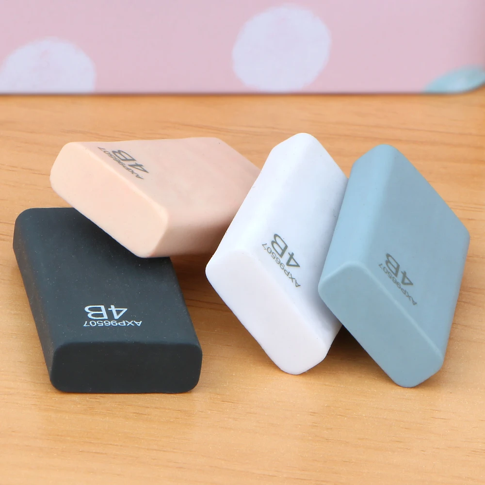 

4Pcs/lot creative 4B Pencil Eraser student stationery free shipping