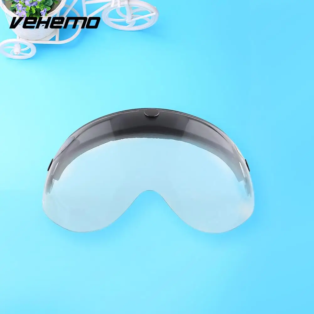 

Motorcycle Biker Helmet 3-Snap Face Visor lens Wind Shield Sunshade Down Clear