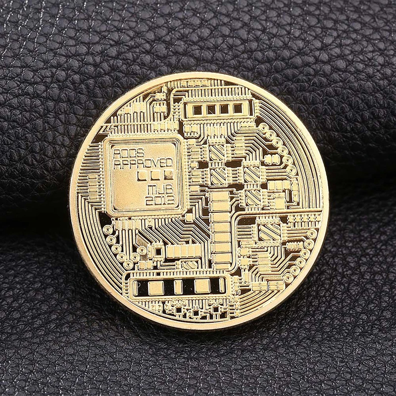 3 pcs a lot Bitcoin toy Plated Bit coin toy  magic bit coin toy (4)