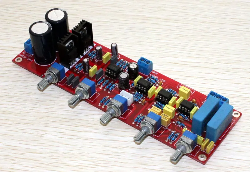 NE5532 preamplifier volume tone control board 095in Amplifier from