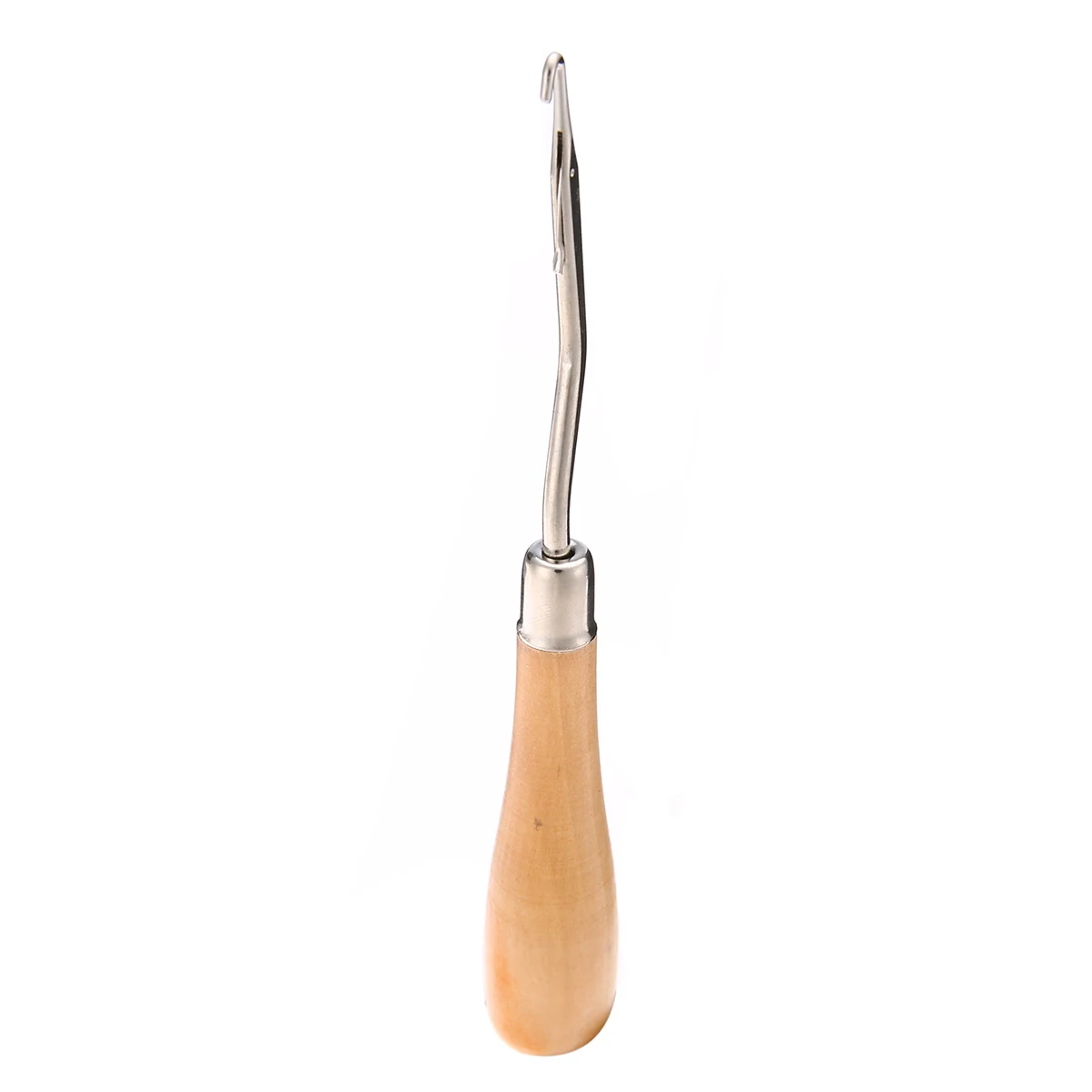 1pc Practical Wooden Handle Crochet Needle Latch Hook Puller Tool For Canvas Mats Rug Craft Repair Tools