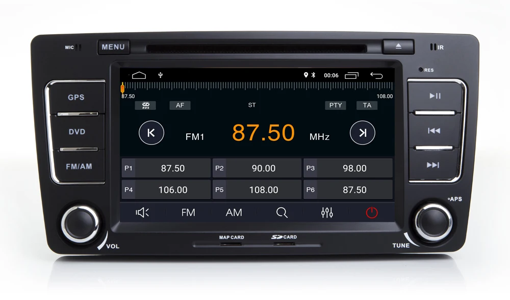 7''Android 9 0 четырехъядерный автомобильный DVD GPS плеер для SKODA Octavia 2009 2012 СБ Navi авто