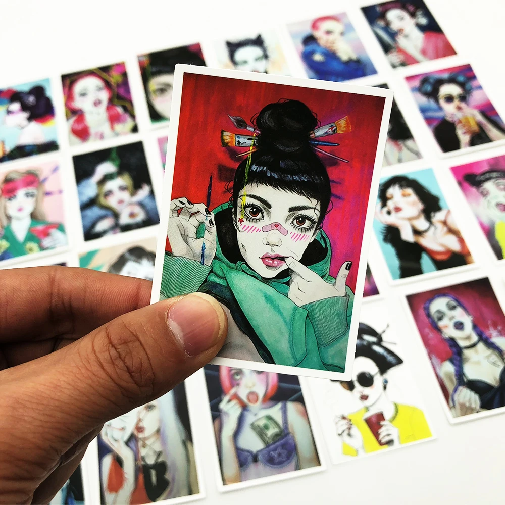 

25Pcs Pvc Waterproof Tease Vulgar Sexy beauty Girls Stickers For Laptop Motorcycle Skateboard Luggage Decal Toy diy Sticker