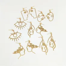 Timlee E285 новая личность Популярная Трехмерная маска для лица сплав висячие серьги, темперамент аксессуары