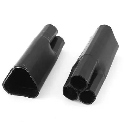 

2Pcs 50mm/25mm 3 Way Heat Shrink Breakout Boot Cable Jointing for 10-16mm2 Wire