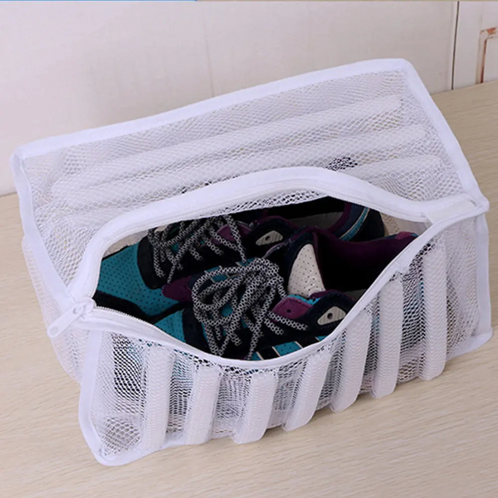 غسل حذاء رياضة الملابس حقيبة الغسيل سعة كبيرة واقية المنزل شبكة تخزين والعتاد مجفف متعددة الوظائف المنظم