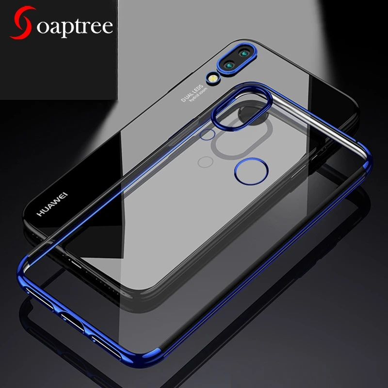 

Soaptree Case For Huawei Honor 8X Cases 6.5 inch Soft TPU Plated Edge Fundas Skin Back Covers Coque Housing Bag Shell
