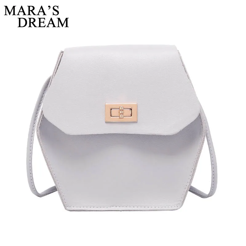 

Mara's Dream 2019 New Texture Lock Buckle Bag Japan and South Korea Solid Color Hex Bag Simple Mobile Phone Bag Diagonal Bag