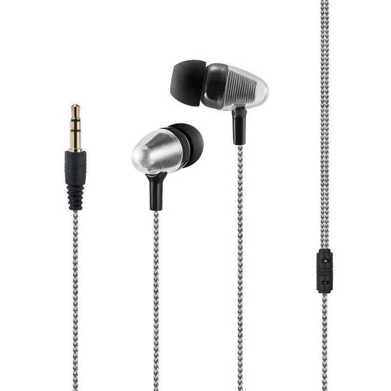 1 шт. шнур проводки вес сабвуфер наушники в уши плетеный шнур провода затычки для ушей для iPhone для Xiaomi/samsung для телефона Android