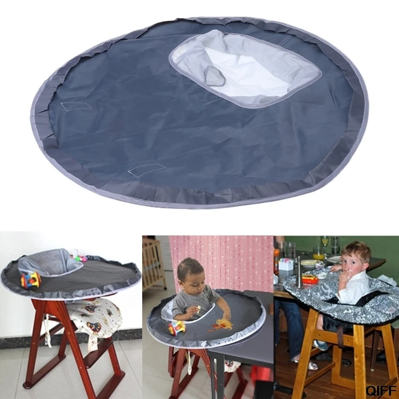 Детский стол для еды коврик для кормления Стул подушка водонепроницаемый круглый складной коврик для младенцев
