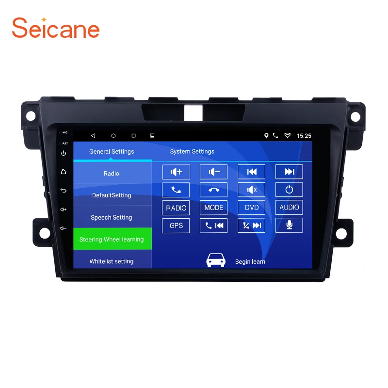 

Seicane 9" Android 9.0 2 Din Radio GPS Navigation Bluetooth Stereo for 2007 2008 -2014 MAZDA CX-7 support USB 1080P OBD SWC
